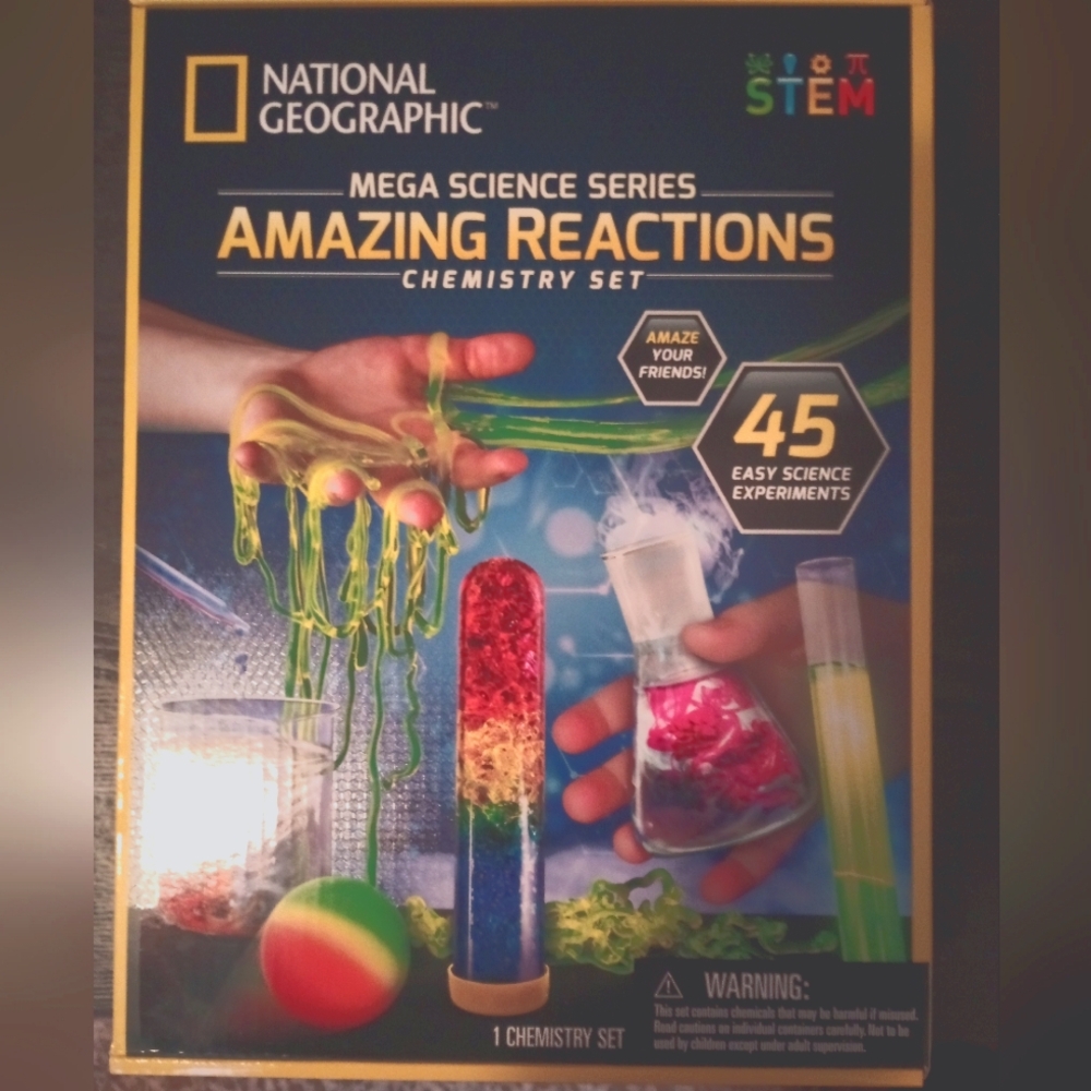 National Geographic Amazing Reactions Chemistry Set
